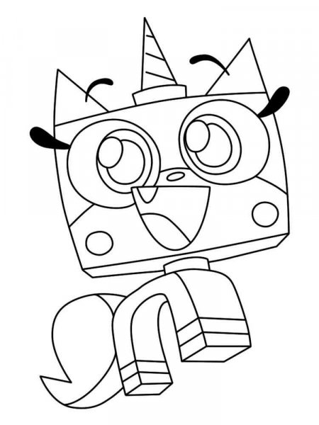 Unikitty coloring pages