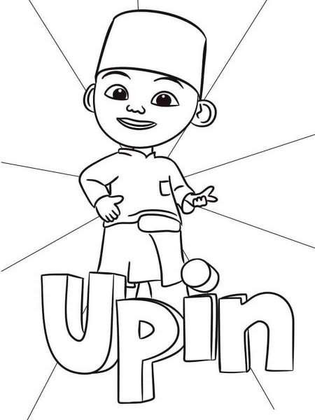 Upin & Ipin coloring pages