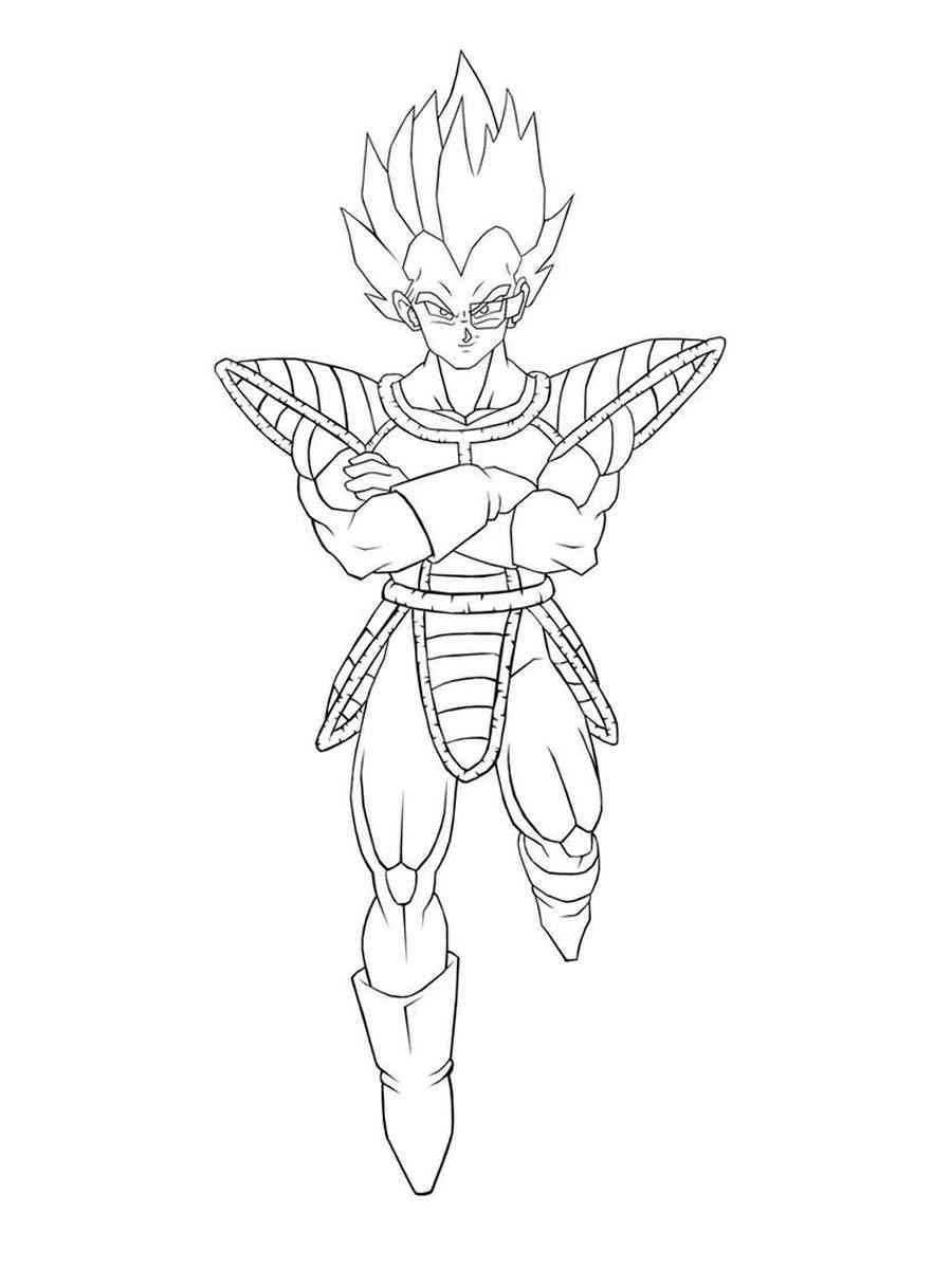 Printable Vegeta Coloring Pages