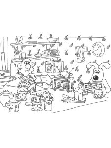 Wallace and Gromit coloring page 11 - Free printable