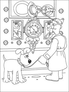 Wallace and Gromit coloring page 13 - Free printable