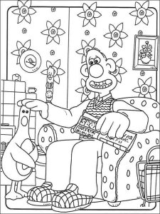 Wallace and Gromit coloring page 15 - Free printable