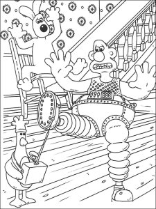 Wallace and Gromit coloring page 6 - Free printable