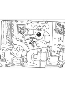 Wallace and Gromit coloring page 8 - Free printable