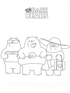 We Bare Bears coloring page 11 - Free printable