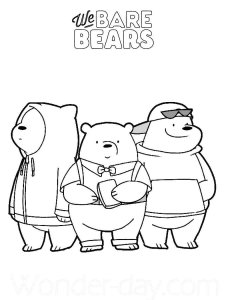 We Bare Bears coloring page 16 - Free printable