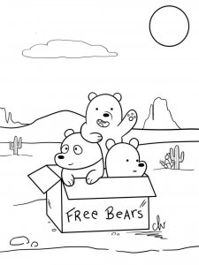 We Bare Bears coloring page 5 - Free printable