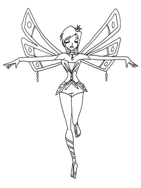 Winx Club Enchantix coloring pages