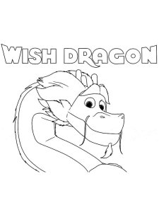 Wish Dragon coloring page 4 - Free printable