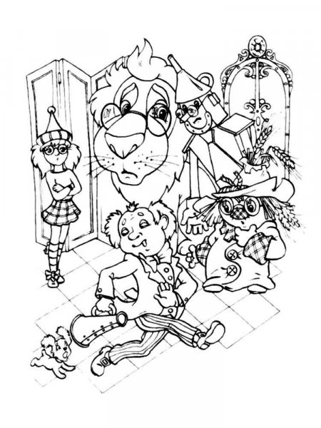 Wizard of Oz coloring pages