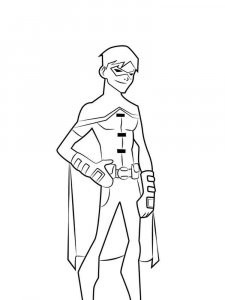 Young Justice coloring page 2 - Free printable