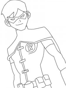 Young Justice coloring page 3 - Free printable