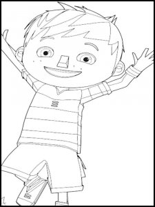 Zack and Quack coloring page 3 - Free printable