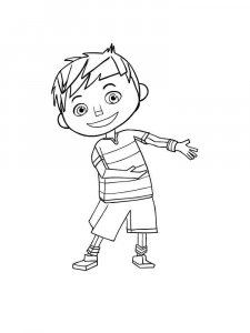 Zack and Quack coloring page 6 - Free printable