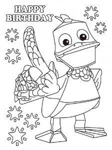 Zack and Quack coloring page 7 - Free printable