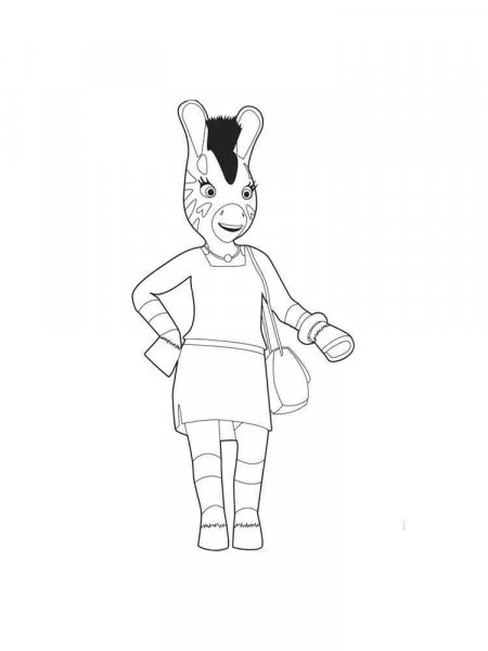 Zou coloring pages