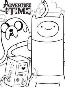 Adventure Time coloring page 3 - Free printable