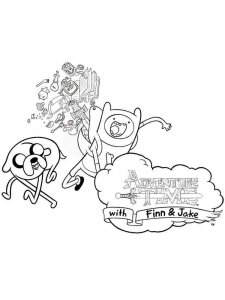Adventure Time coloring page 7 - Free printable