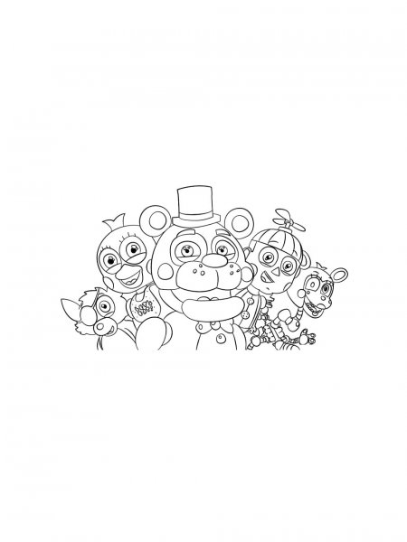 Animatronics coloring pages