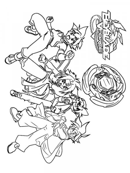 Beyblade coloring pages