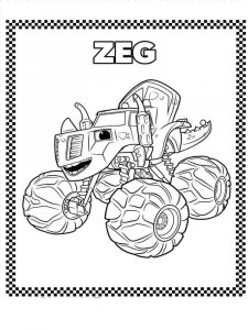 Blaze and the Monster Machines coloring page 10 - Free printable