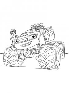 Blaze and the Monster Machines coloring page 16 - Free printable
