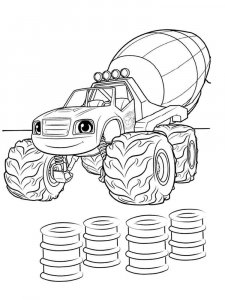 Blaze and the Monster Machines coloring page 19 - Free printable