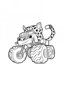 Blaze and the Monster Machines coloring page 30 - Free printable