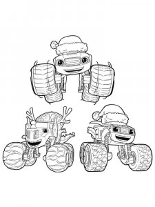 Blaze and the Monster Machines coloring page 32 - Free printable