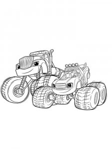 Blaze and the Monster Machines coloring page 39 - Free printable