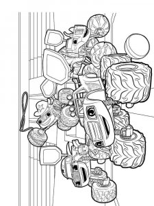 Blaze and the Monster Machines coloring page 4 - Free printable