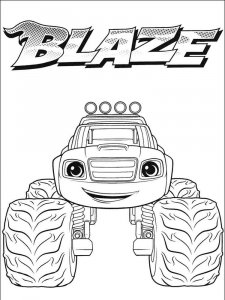 Blaze and the Monster Machines coloring page 40 - Free printable