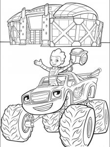 Blaze and the Monster Machines coloring page 56 - Free printable