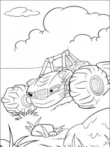Blaze and the Monster Machines coloring page 58 - Free printable