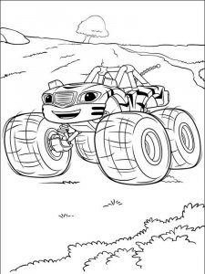 Blaze and the Monster Machines coloring page 41 - Free printable