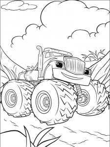 Blaze and the Monster Machines coloring page 59 - Free printable