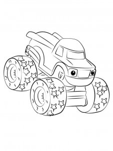 Blaze and the Monster Machines coloring page 61 - Free printable