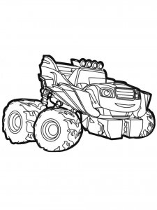 Blaze and the Monster Machines coloring page 62 - Free printable