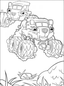 Blaze and the Monster Machines coloring page 44 - Free printable