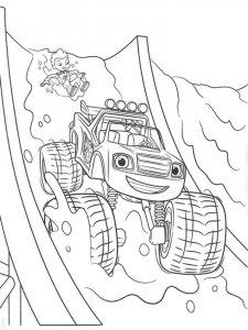 Blaze and the Monster Machines coloring page 46 - Free printable