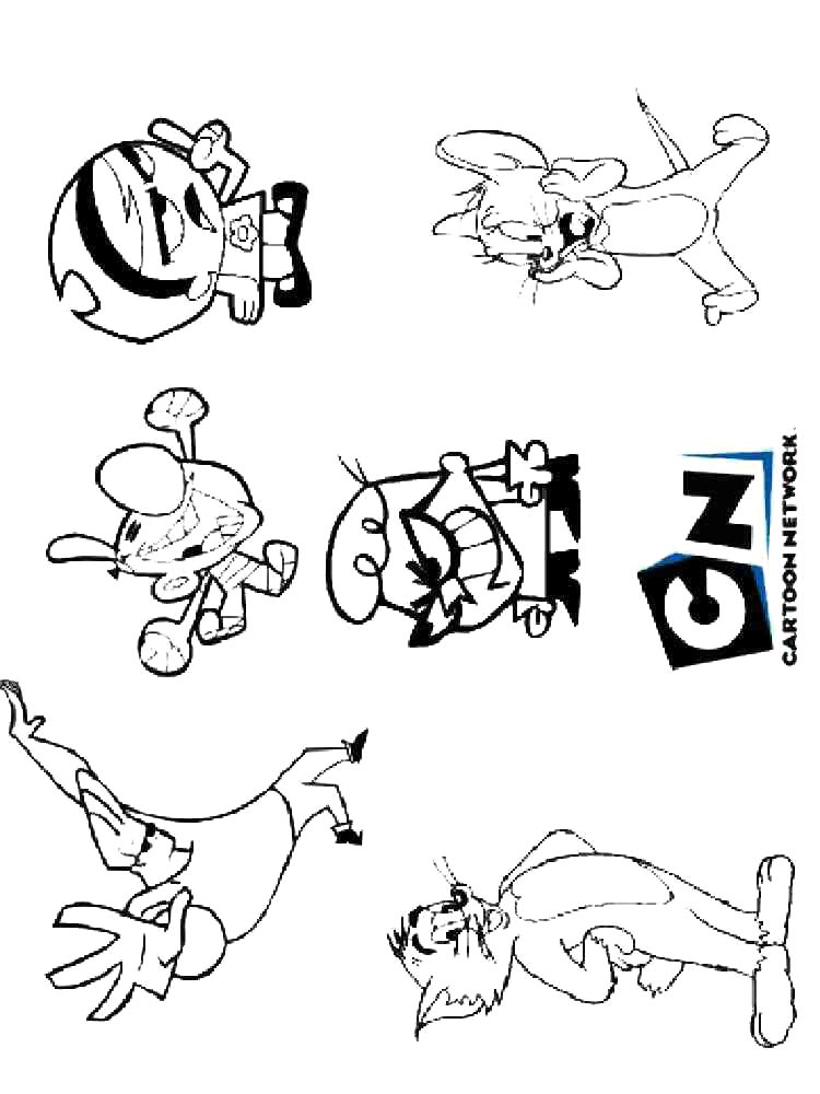 Cartoon Network coloring pages. Free Printable Cartoon Network coloring