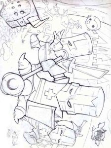 Castle Crashers coloring page 7 - Free printable