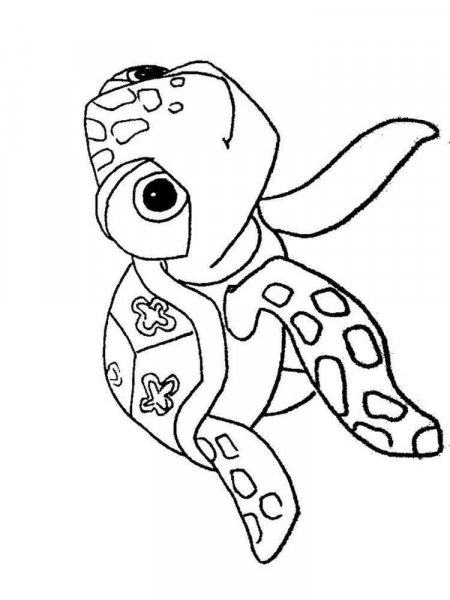 Crush and Squirt coloring pages