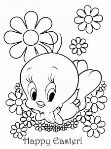 Cute Tweety Bird coloring page 13 - Free printable