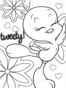 Cute Tweety Bird coloring page 15 - Free printable