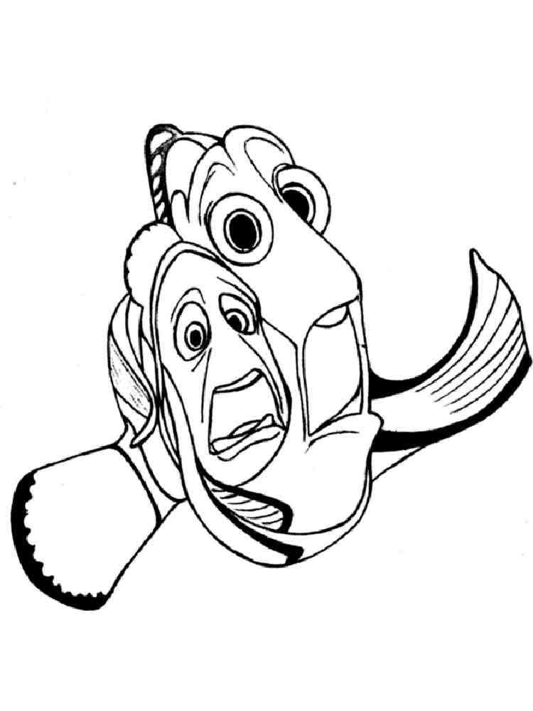 finding nemo coloring pages for kids free printable finding nemo
