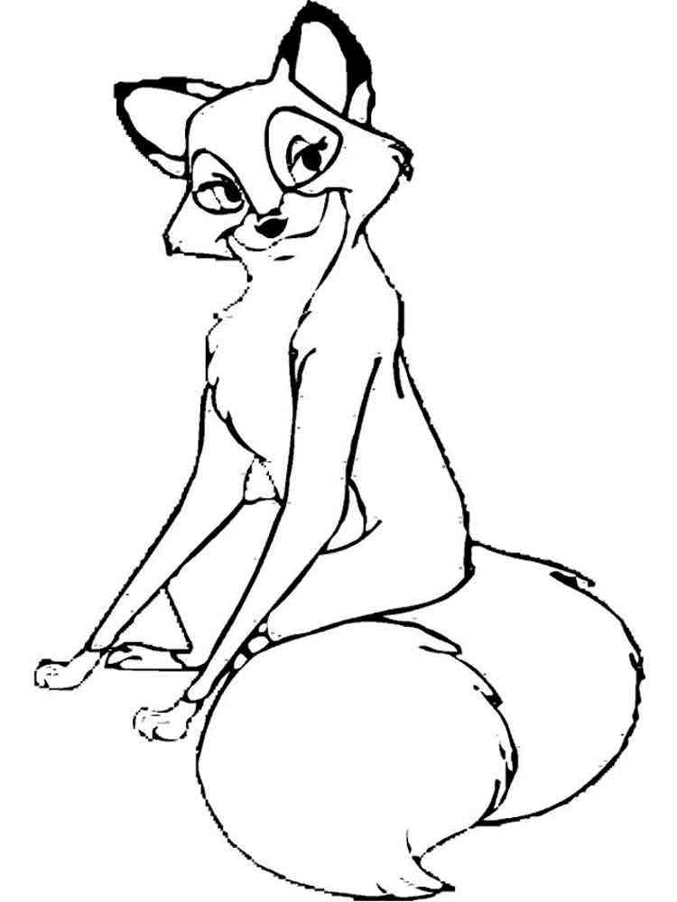  Fox  and The Hound  coloring  pages  Free Printable Fox  and 