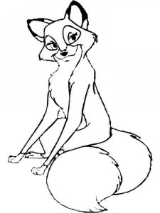 The Fox and the Hound coloring page 11 - Free printable