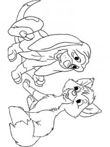 The Fox and the Hound coloring page 12 - Free printable