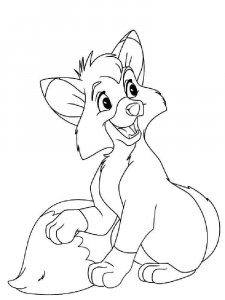 The Fox and the Hound coloring page 13 - Free printable